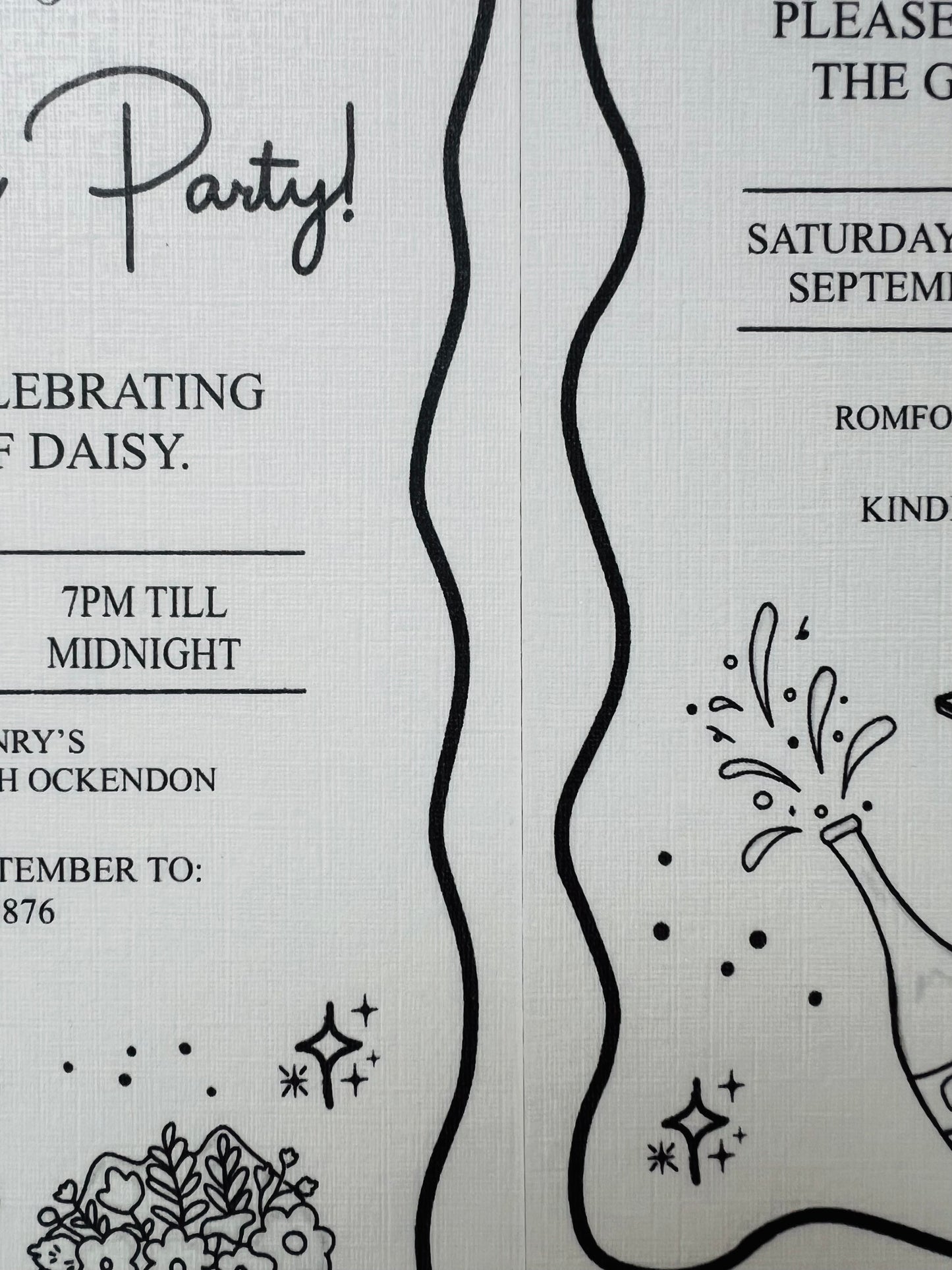 A5 Modern Invitation