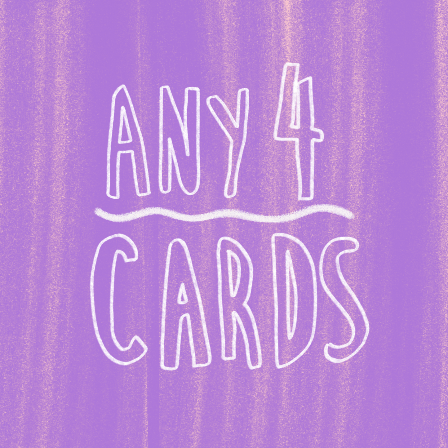 ANY 4 SMALL CARDS