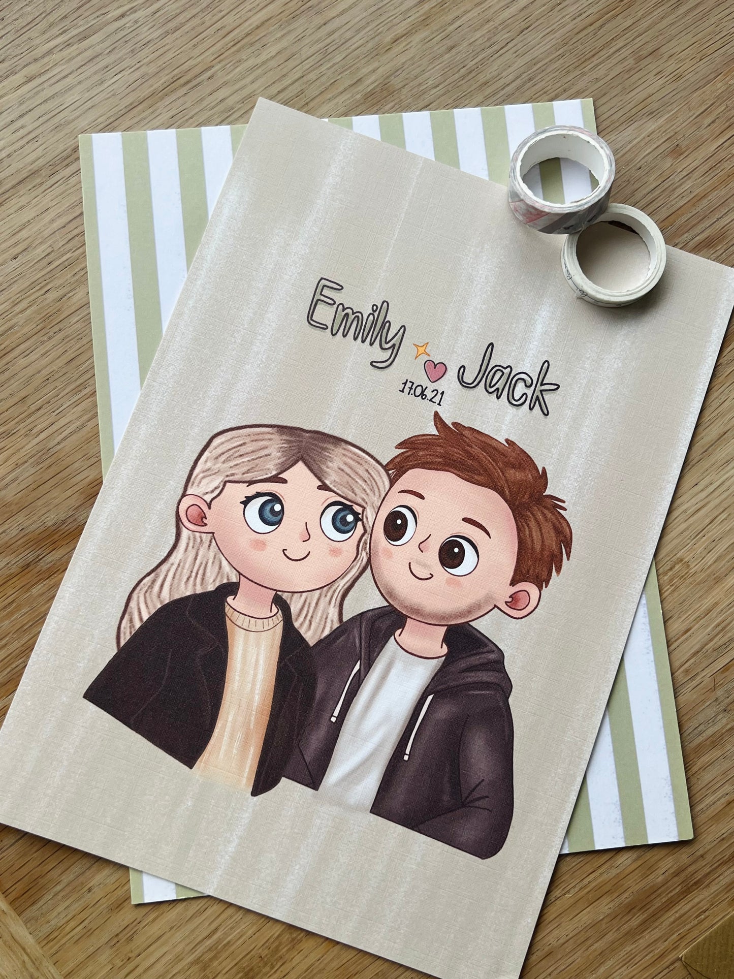 PERSONALISED A4 PEOPLE PORTRAIT