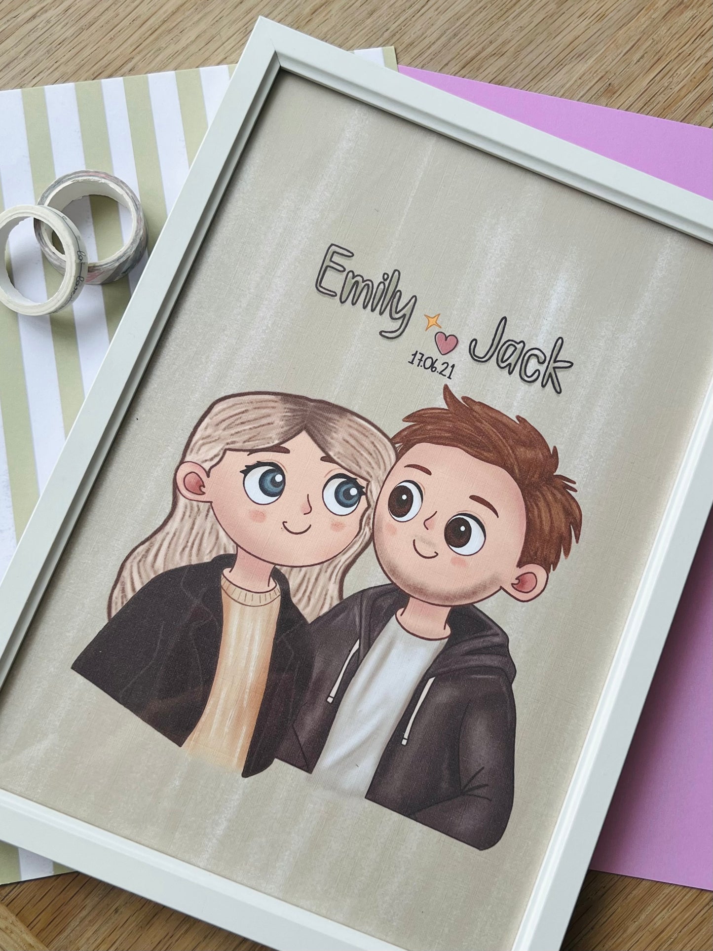 PERSONALISED A4 PEOPLE PORTRAIT