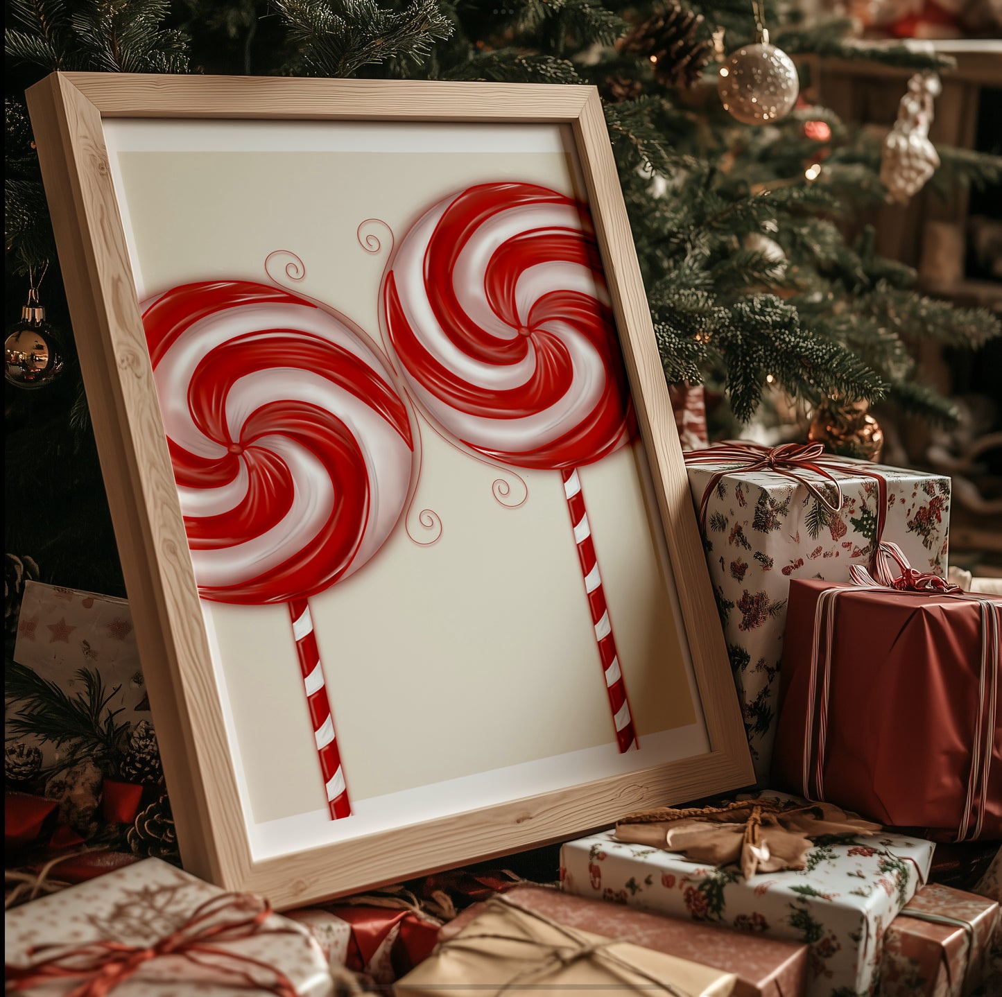 Candy Cane Print