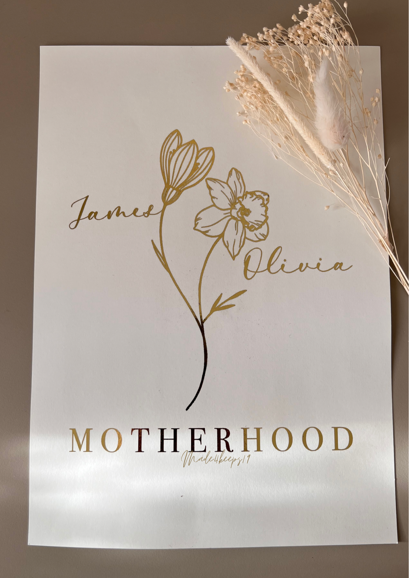 Motherhood Floral Print