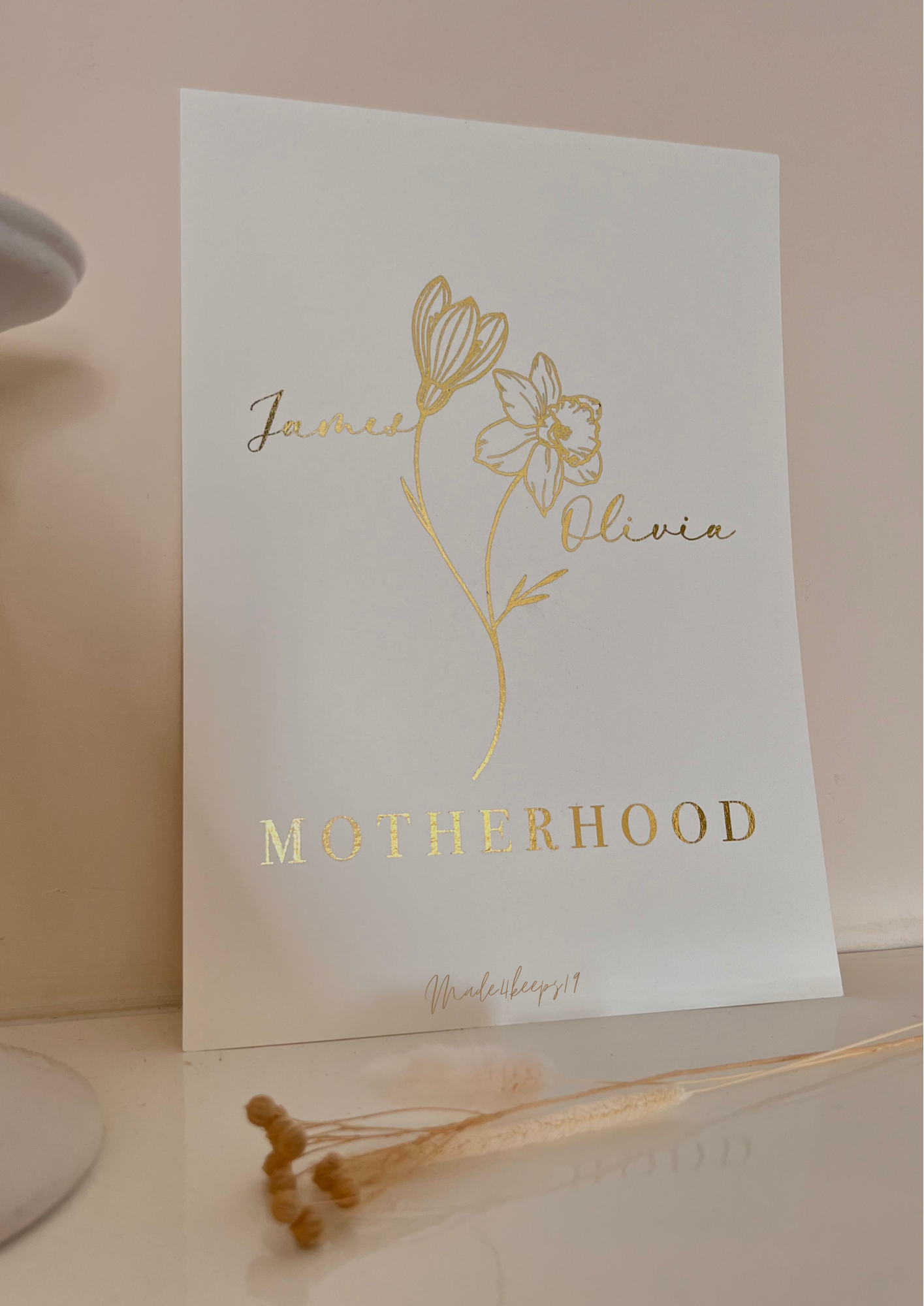 Motherhood Floral Print